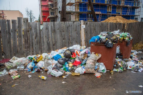 Фотофакт: кто мусорит в центре Гомеля
