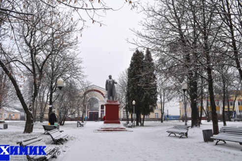 Первый снег в городе над Двиной: фоторепортаж