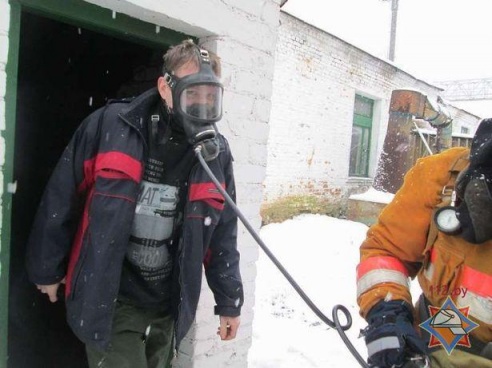 На ОАО «Барановичидрев» тушили учебный пожар