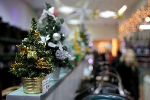 Новогодняя торговля в Барановичах