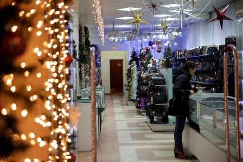 Новогодняя торговля в Барановичах