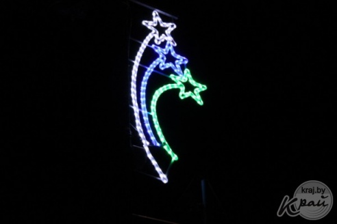 ФОТОРЕПОРТАЖ: Как выглядит ночная предновогодняя Вилейка