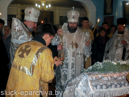 Всенощное бдение в Михайловском кафедральном соборе в канун Рождества