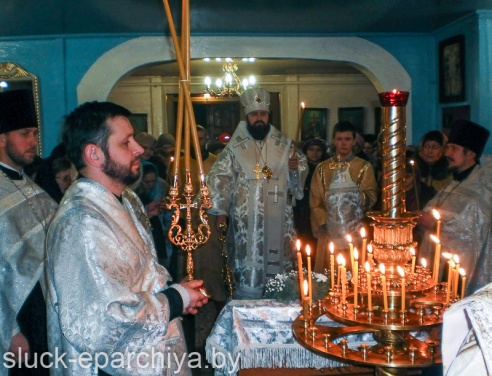 Всенощное бдение в Михайловском кафедральном соборе в канун Рождества