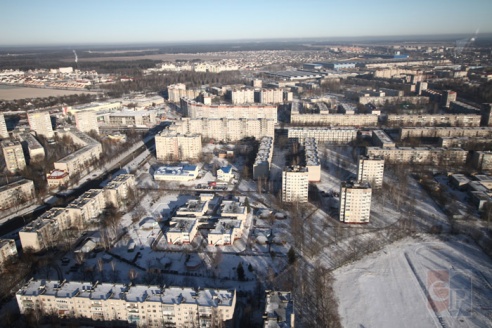 Жодино с высоты птичьего полета. Фото