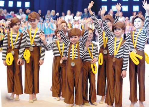 Третье место на детских соревнованиях по художественной гимнастике BABY CUP