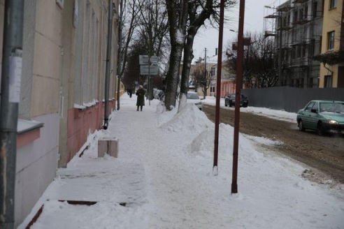 За ночь в Барановичах выпала четырехдневная норма снега