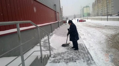 Жодино завалило снегом. Фото