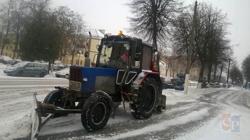 Жодино завалило снегом. Фото