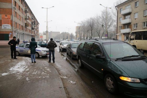 ФОТОФАКТ: В Барановичах перед пешеходным переходом столкнулись три автомобиля
