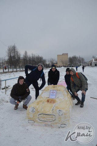 Фестиваль снежных скульптур состоялся в Вилейке 6 февраля (ФОТО)