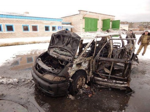 В Полонке сгорел "Рено-Эспейс"