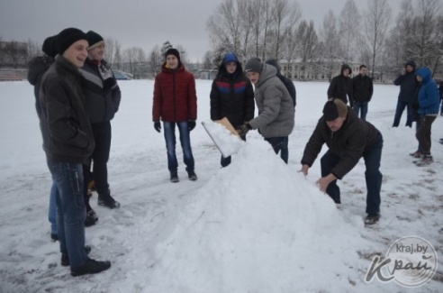 Фестиваль снежных скульптур состоялся в Вилейке 6 февраля (ФОТО)