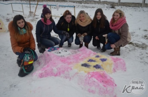 Фестиваль снежных скульптур состоялся в Вилейке 6 февраля (ФОТО)