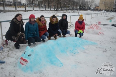 Фестиваль снежных скульптур состоялся в Вилейке 6 февраля (ФОТО)