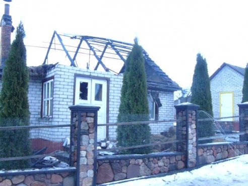 В Ошмянах в огне погибла пенсионерка