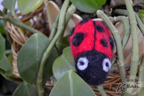 Мастерица из Глубокого впервые показала свои работы из шерсти – игрушки, валенки и шапки (ВИДЕО, ФОТО)