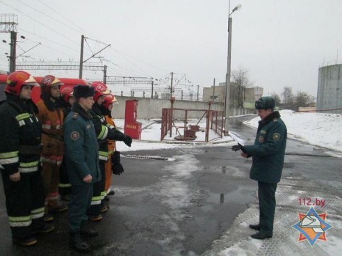 В Барановичах на железной дороге «потушили» резервуар с топливом