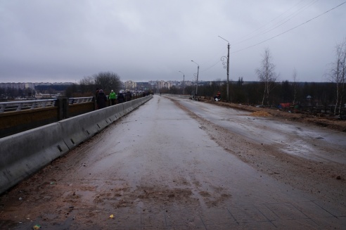 Реконструкцию моста закончат к маю?