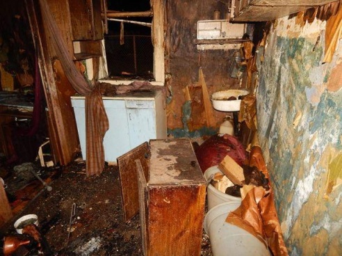 В Барановичах во время пожара пострадала пенсионерка