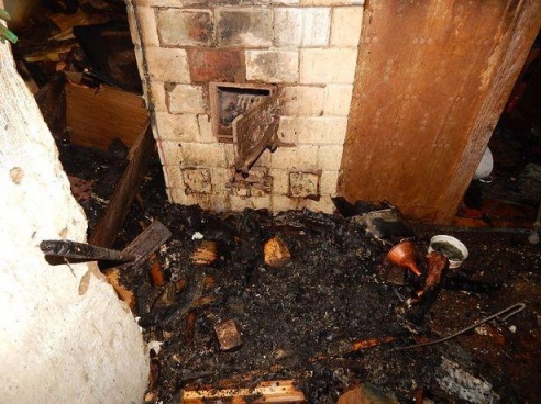 В Барановичах во время пожара пострадала пенсионерка