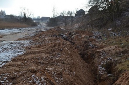 В Глубоком уничтожили сквер, в котором были высажены ценные породы деревьев (ФОТО)