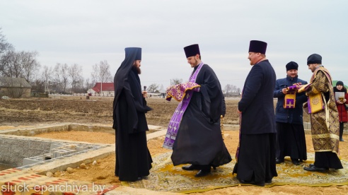 В деревне Лядно заложили камень новой церкви