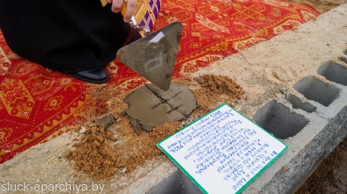 В деревне Лядно заложили камень новой церкви