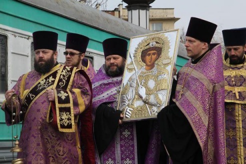 Мощи Святого Георгия Победоносца прибыли в Барановичи