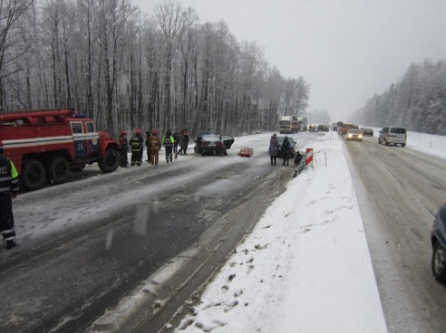 Следователи устанавливают обстоятельства ДТП, произошедшего 24 января в р-не д.Буда-Гресская