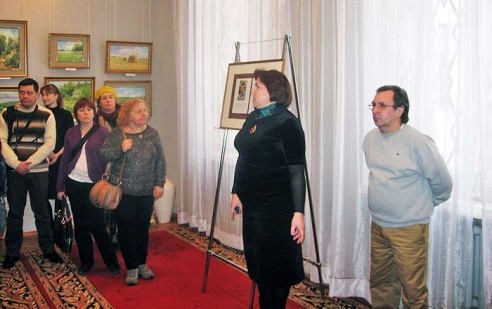 На выставке горецкого художника пишутся стихи