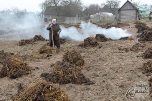 Без лопаты и воды. Как жители Вилейского района сжигают на участках мусор (ФОТО)