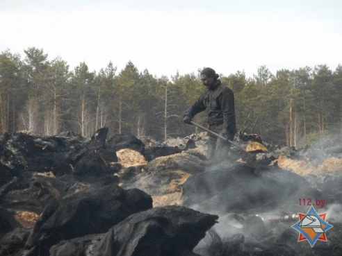 Пожар на полигоне д. Бабино-1