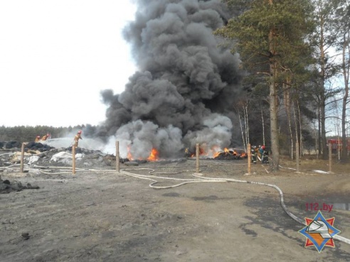 Пожар на полигоне д. Бабино-1