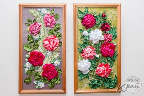 Творческая семья из Шарковщины привезла в Глубокое макет корабля, вышитые картины, коллекцию салфеток (ФОТО, ВИДЕО)