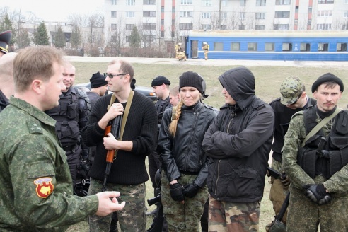 В Барановичах «освобождали заложников»