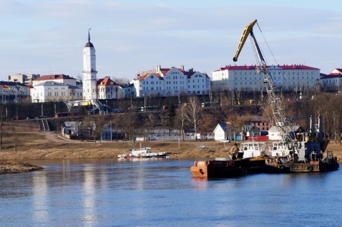В Могилёве обустраивают новый причал на Днепре