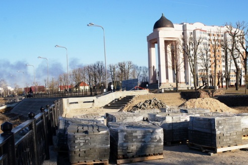 В Могилёве обустраивают новый причал на Днепре