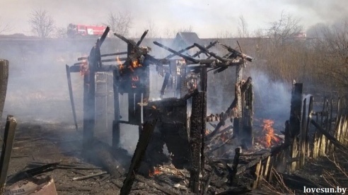 Пожары травы под Светлогорском перекинулись на дачи, в районном МЧС объявлен общий сбор (фото)