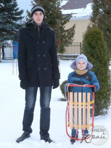Вилейcкий гимназист получил диплом республиканской олимпиады за санки, сделанные своими руками (ФОТО)