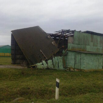 Скорость ветра достигала 24 м/с. Последствия непогоды 13 апреля в Слуцком районе