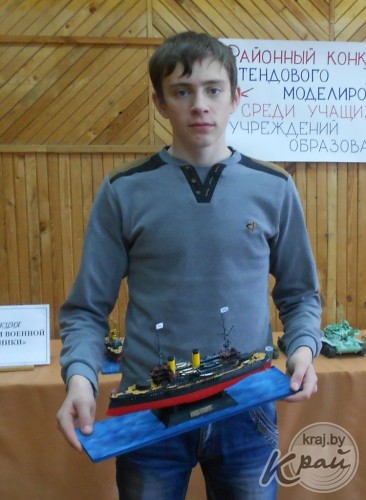 Модели военных кораблей, бронетехники, самолетов были представлены на конкурсе стендового моделирования в Вилейке (ФОТО)