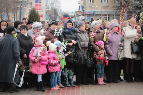 В Барановичах православные христиане встретили Вербное воскресенье