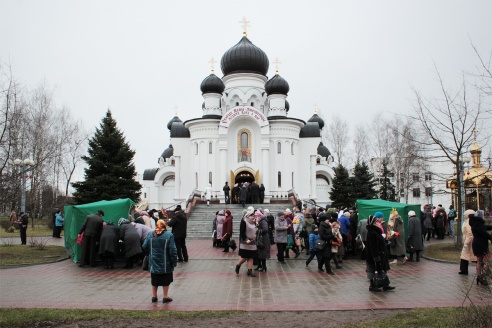 В Барановичах православные христиане встретили Вербное воскресенье