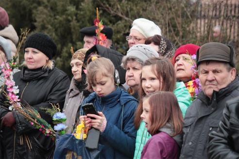 В Барановичах православные христиане встретили Вербное воскресенье