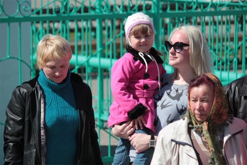 Освящение пасхальной пищи в Барановичах