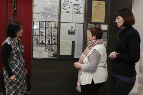 Кобрин посетили родственники Михаила Спеченкова, героически погибшего здесь в годы войны