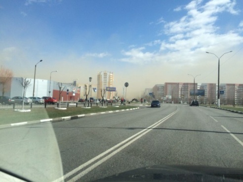 Фотофакт: область накрыли песчаные бури