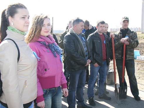 У Паставах закладзены сквер 70-годдзя Вялікай Перамогі (+фота)