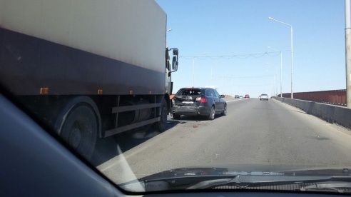 В Барановичах из-за аварий пробки образовались и на другом путепроводе, на проспекте Советском